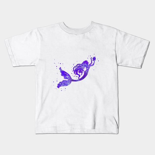 Mermaid Kids T-Shirt by RosaliArt